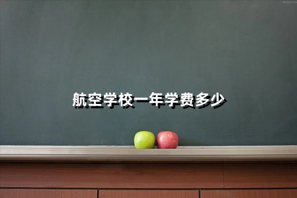 航空学校一年学费多少
