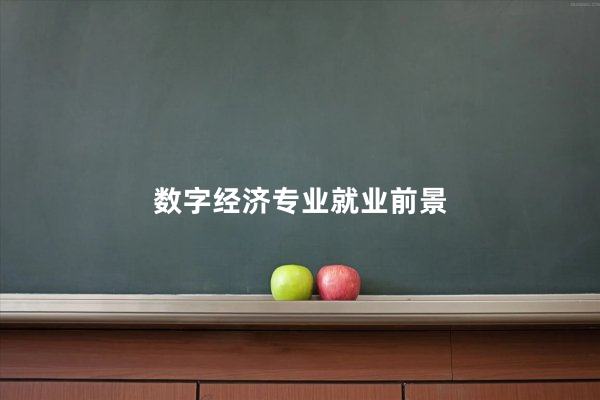 数字经济专业就业前景怎么样
